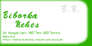 biborka mehes business card